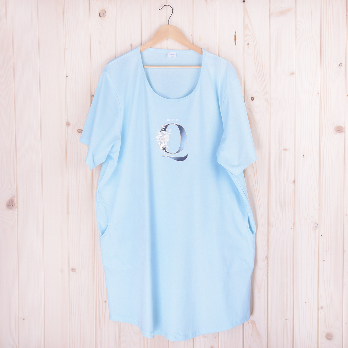 Koszula nocna damska 405358 rozm: 3XL błękit