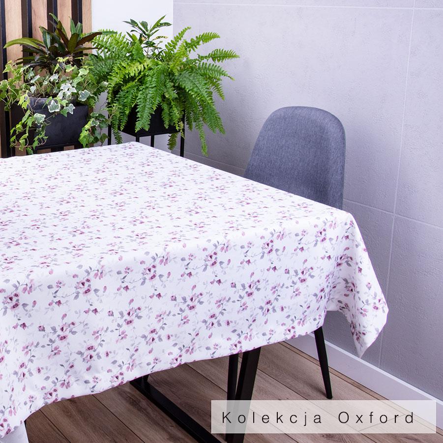 Obrus SOFT 120x180 cm 380366/101 Delikatne różowe kwiatuszki