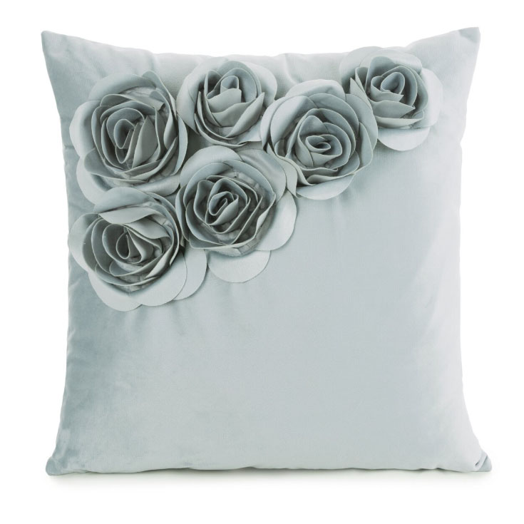 Poszewka ozdobna 45x45 cm Flores Mięta