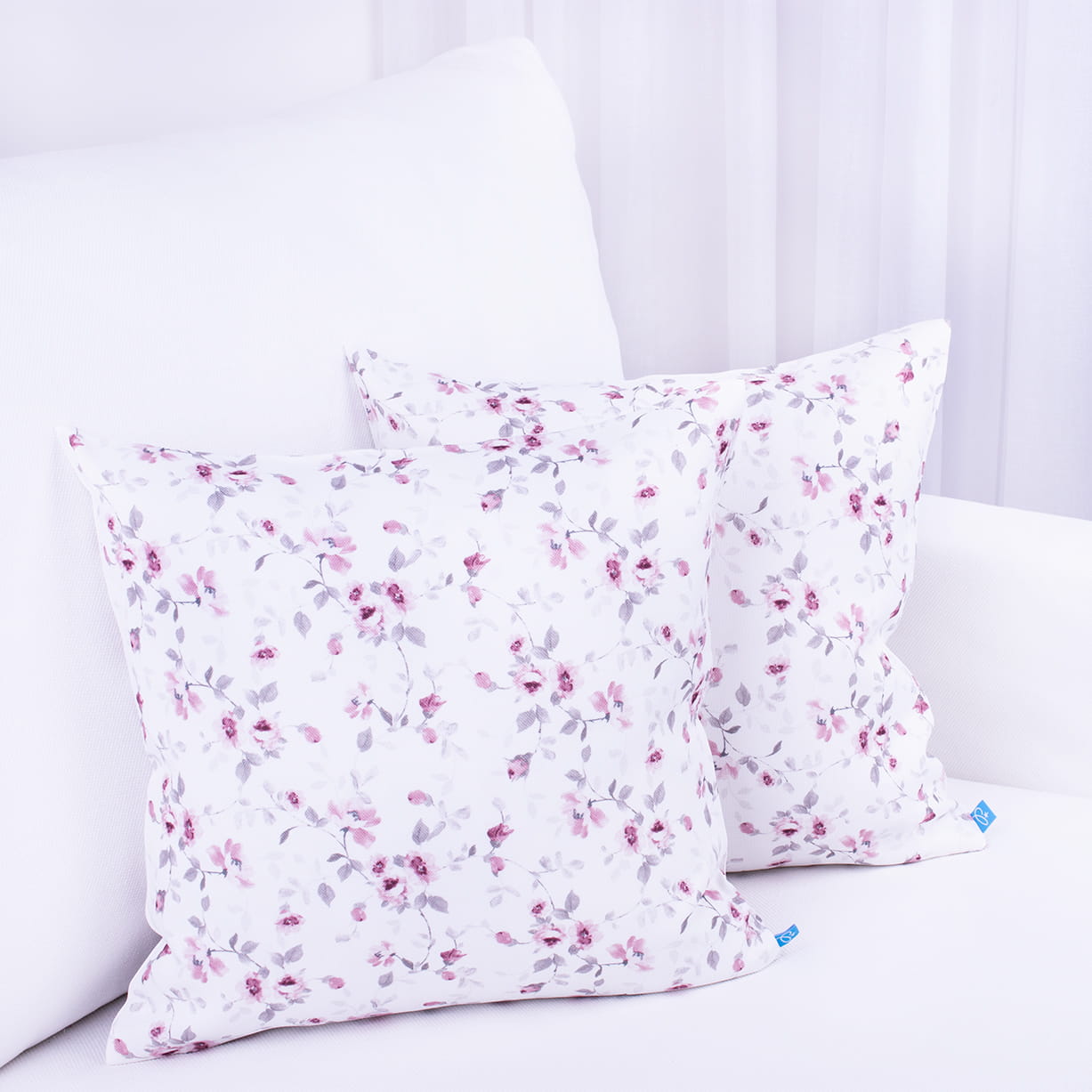 Poszewka ozdobna 40x40 cm Soft Delikatne różowe kwiatuszki 380366/101